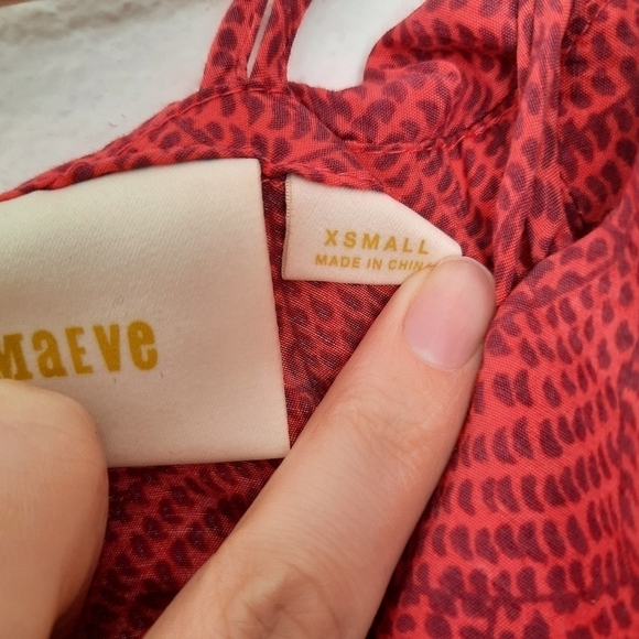 Anthropologie Maeve Mandalay Cold Shoulder Top XS - Picture 4 of 4